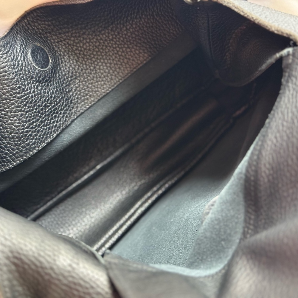 AUTHENTIC Bottega Veneta Black Intrecciato Leather mini tote shoulder hobo bag - Picture 10 of 16